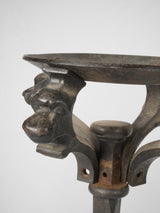 Classic black iron fireplace supports