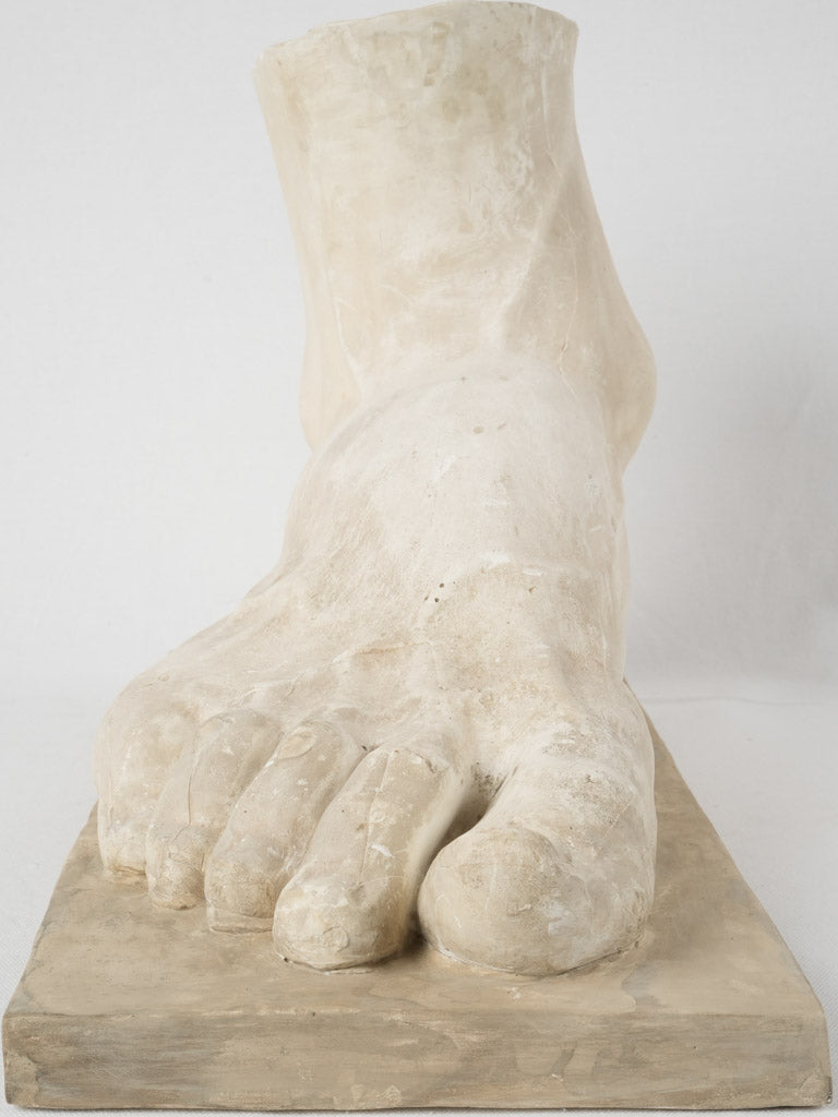 Elegant vintage French plaster foot