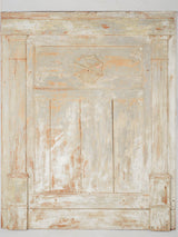 Antique gray patina French trumeau panel
