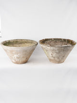 Pair of conical planters - Willy Guhl 21¾"