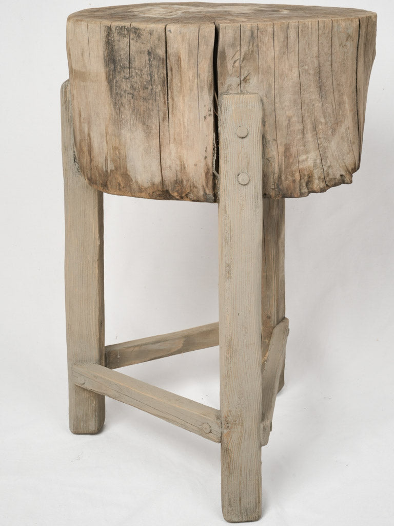 Rustic primitive wooden side table