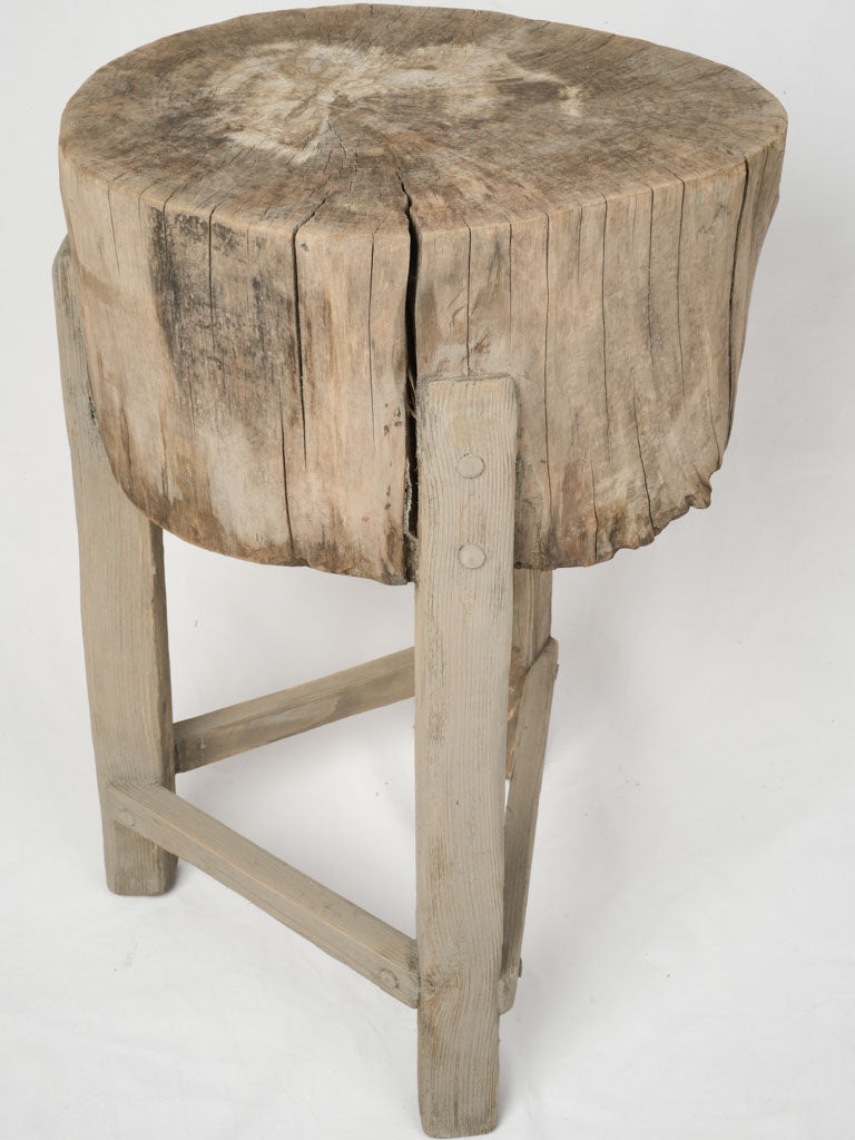Handcrafted weathered wood statement piece