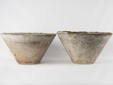 Pair of conical planters - Willy Guhl 21¾"