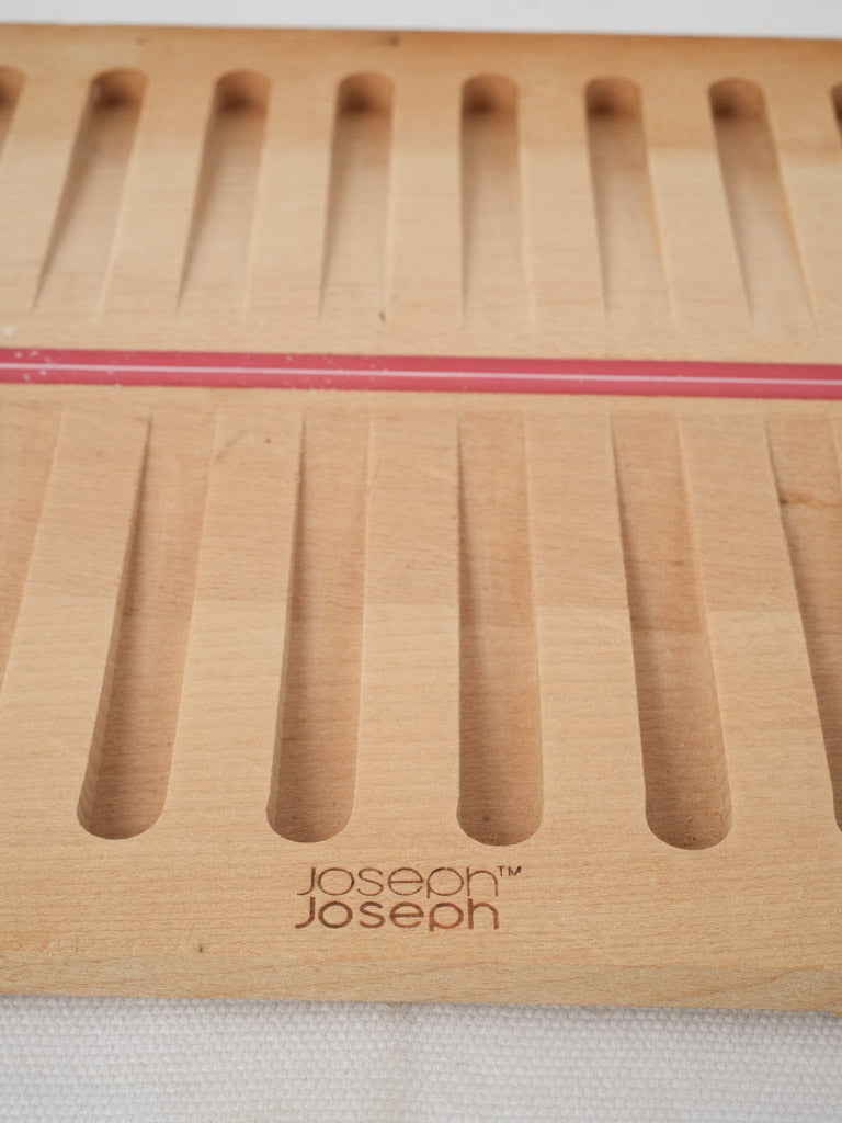 Weathered folding baguette cutting board