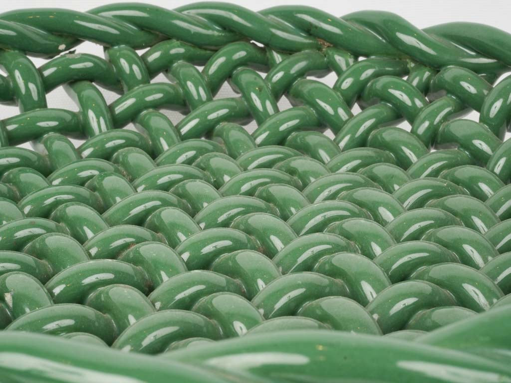 Timeless Green Vallauris Pottery Fruit Bowl