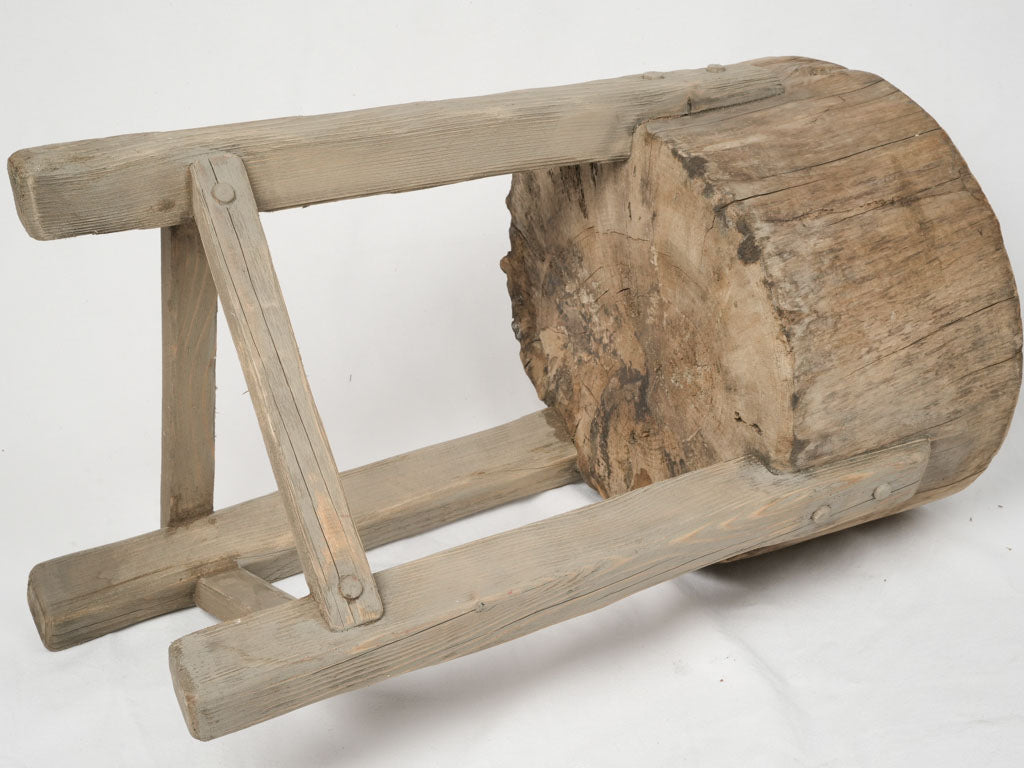 Authentic driftwood sculpture display table