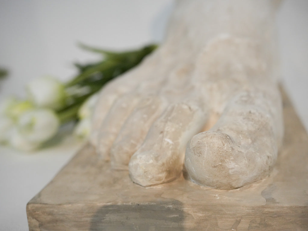 Unique, vintage sculptural French foot
