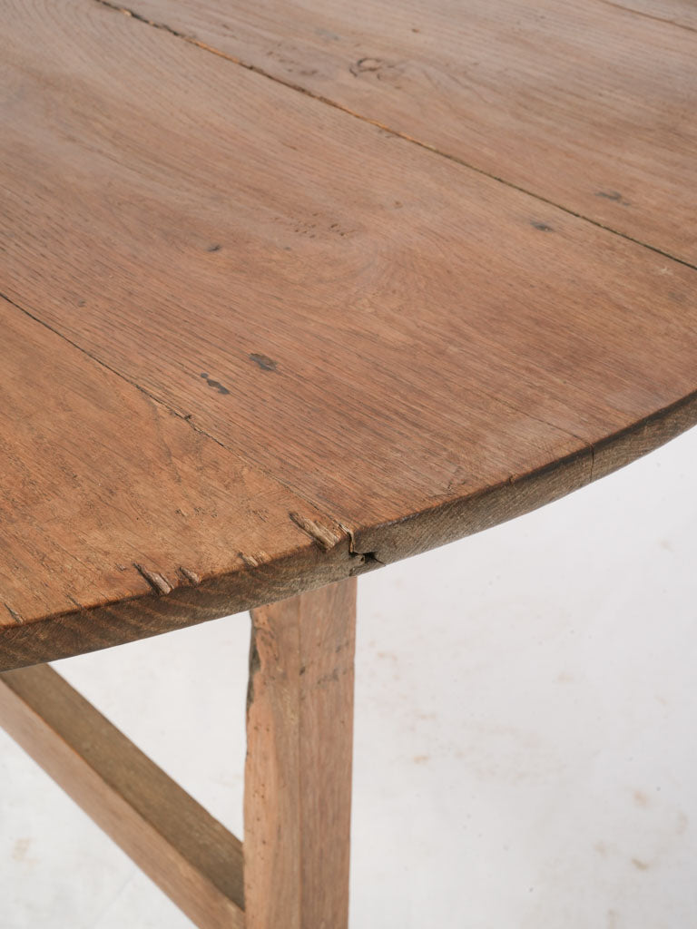 Early 20th-Century French Oak Winegrower’s Tilt-Top Table - 27¼" x 39½"