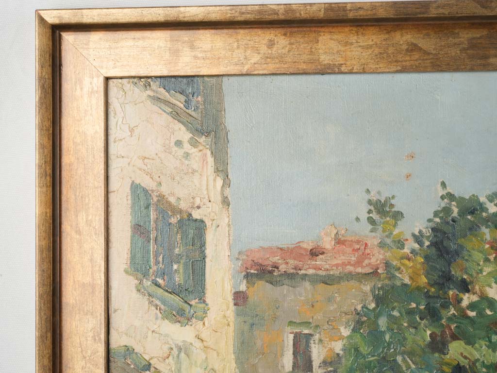 Gilded frame Charles Blondin piece