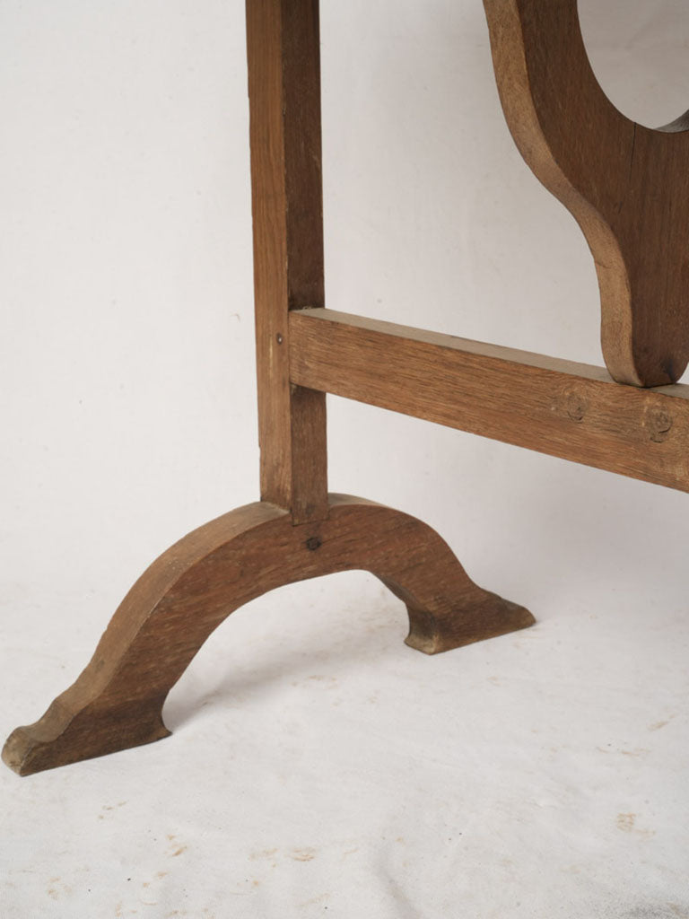 Early 20th-Century French Oak Winegrower’s Tilt-Top Table - 27¼" x 39½"