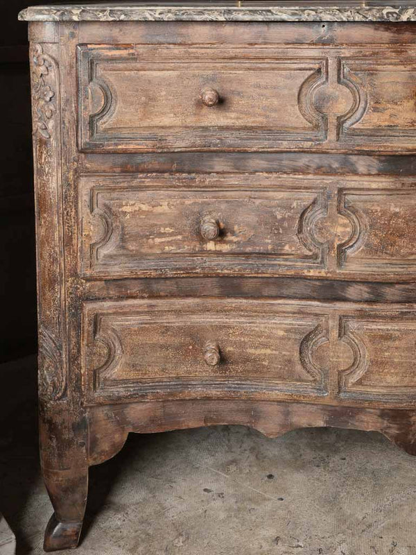Charming antique French walnut commode