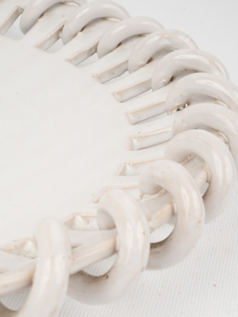 Sculptural Chain-Link Ceramic Platter