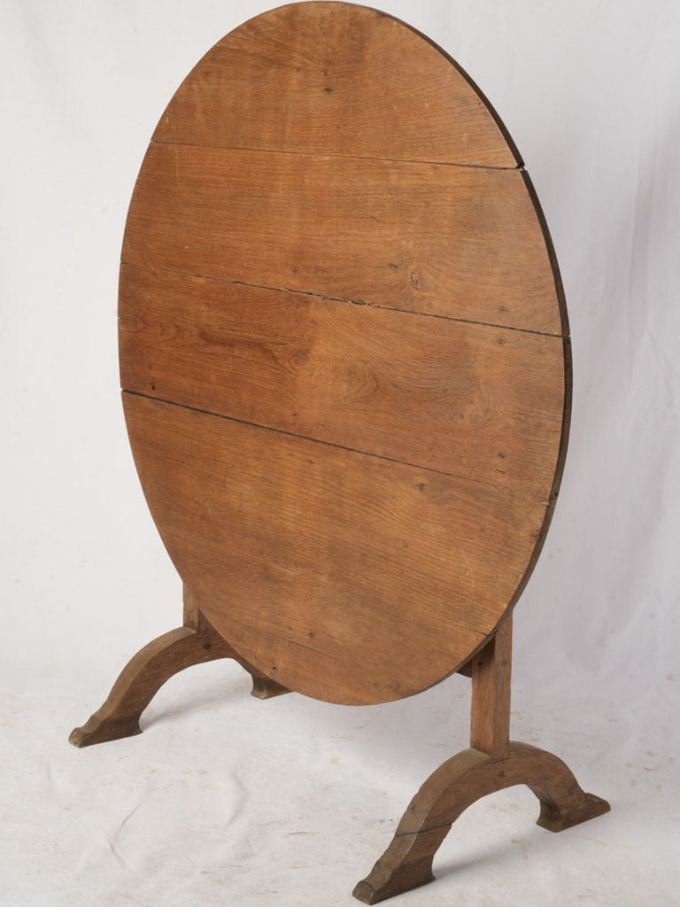 Early 20th-Century French Oak Winegrower’s Tilt-Top Table - 27¼" x 39½"