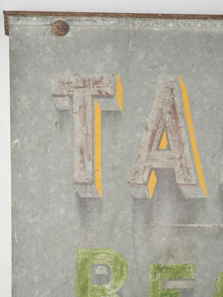 Provincial hand-painted Tabacs sign  