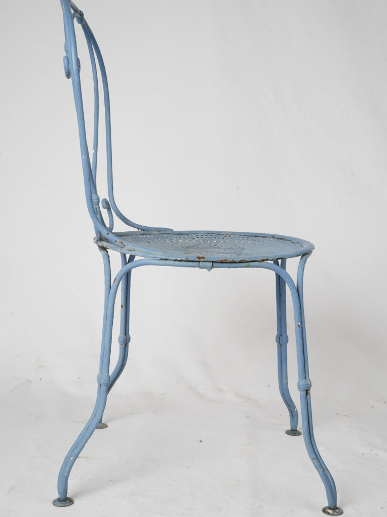 Classic blue French heart chairs