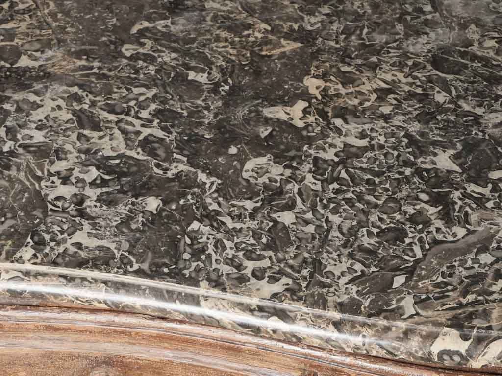 Sophisticated Louis XV commode with marble