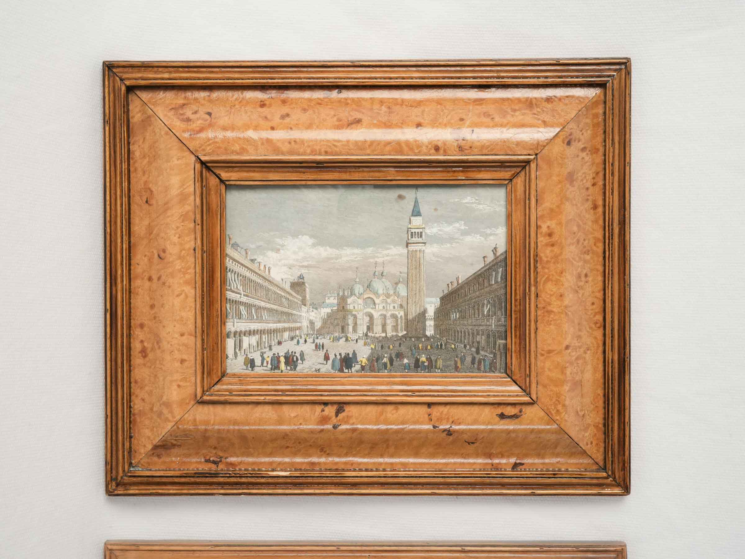 Historic burr walnut frames artworks