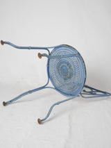 Artisan-crafted blue French garden chairs