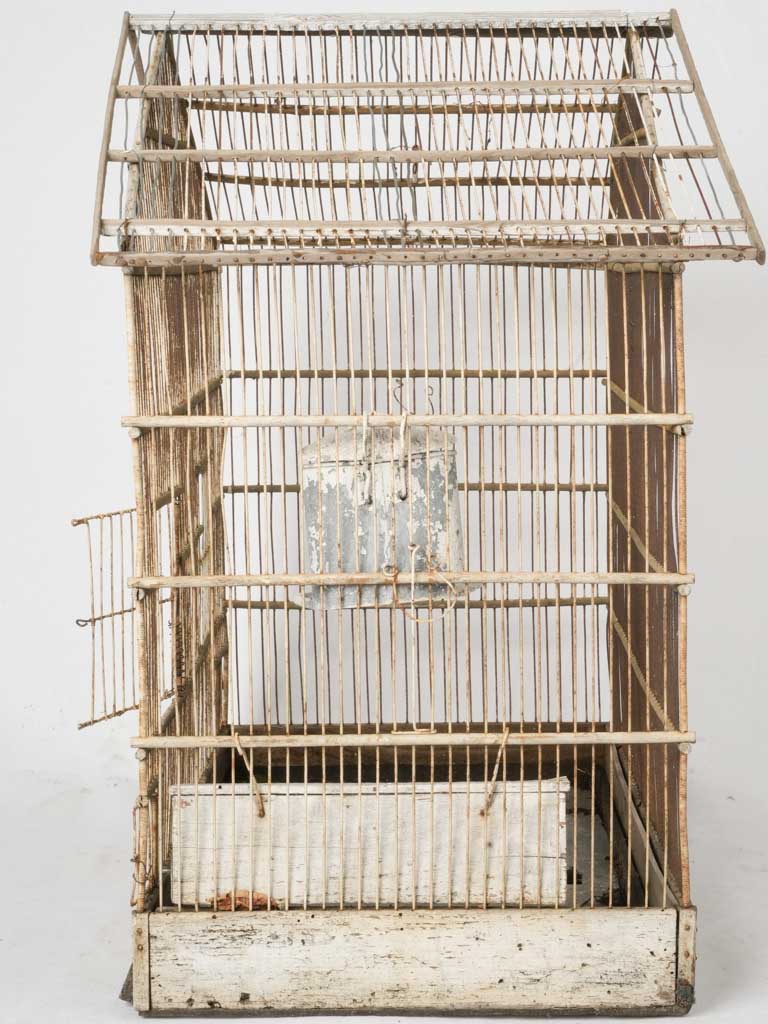 Classic zinc feeder birdcage charm
