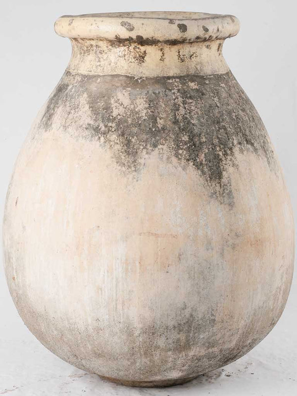 Vintage round terracotta storage jar