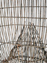 Elegant French wirework fish trap centerpiece