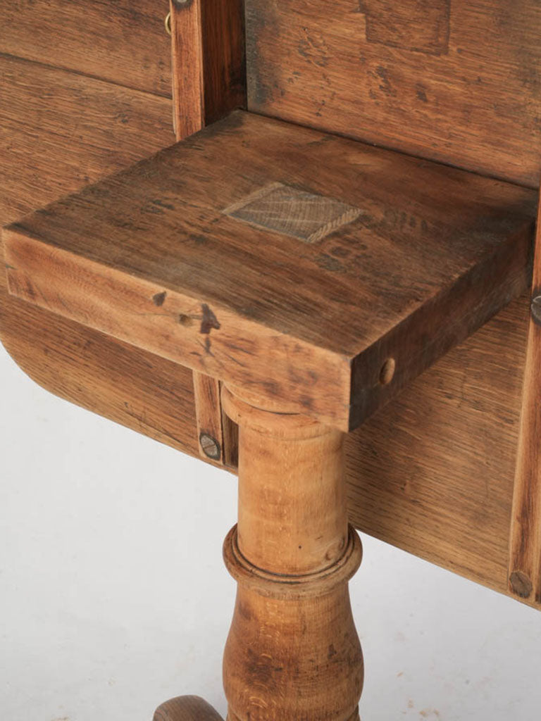 Sophisticated French oak tilt-top  