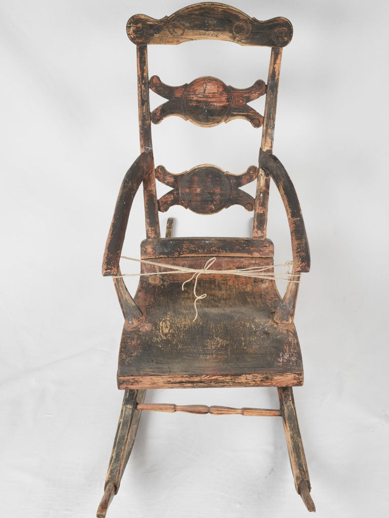 Old-world European rocking chair