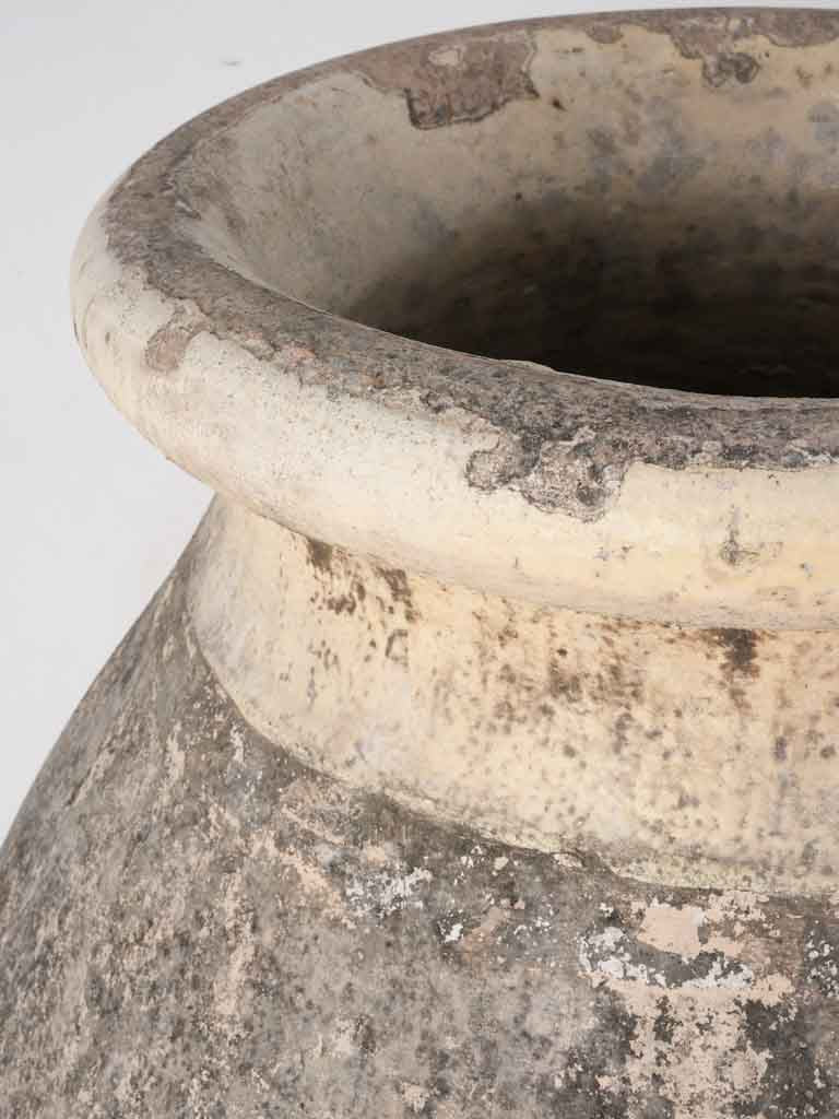 Historical terracotta olive storage jar