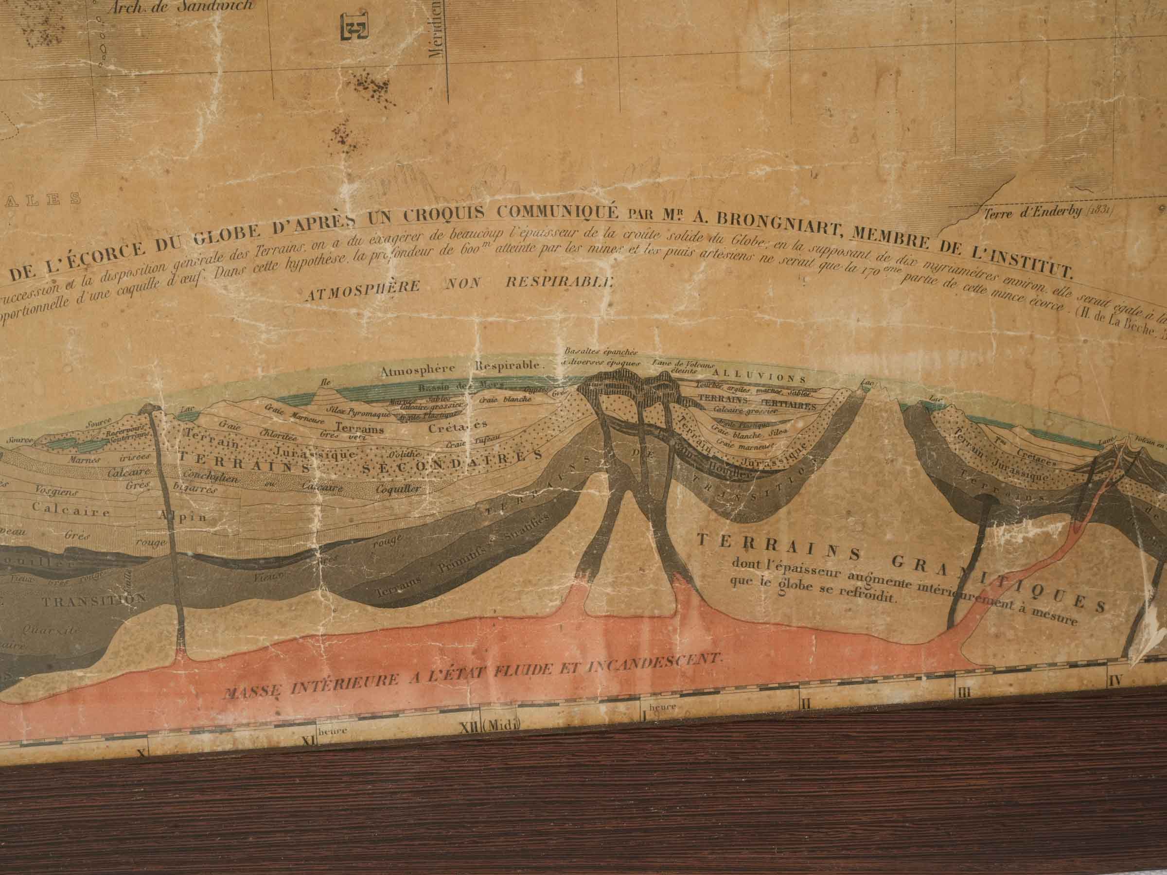 Antique period charm geographic map