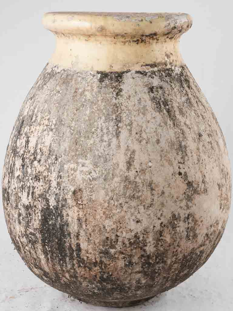 19th century Biot jar w/ weathered patina 35"