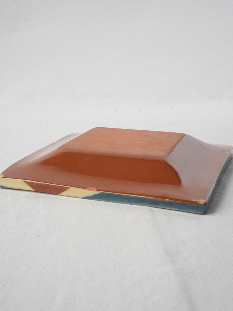 Whimsical French pottery receptacle  