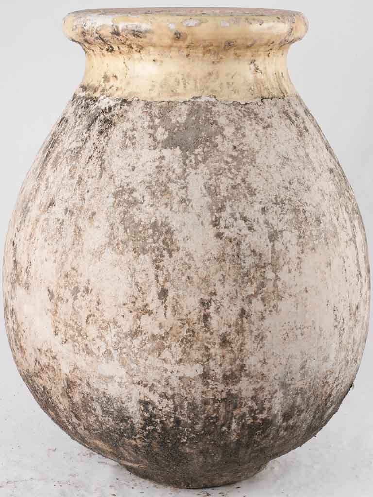 19th century Biot jar w/ weathered patina 35"
