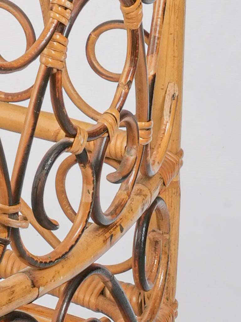 Decorative French rattan cradle  