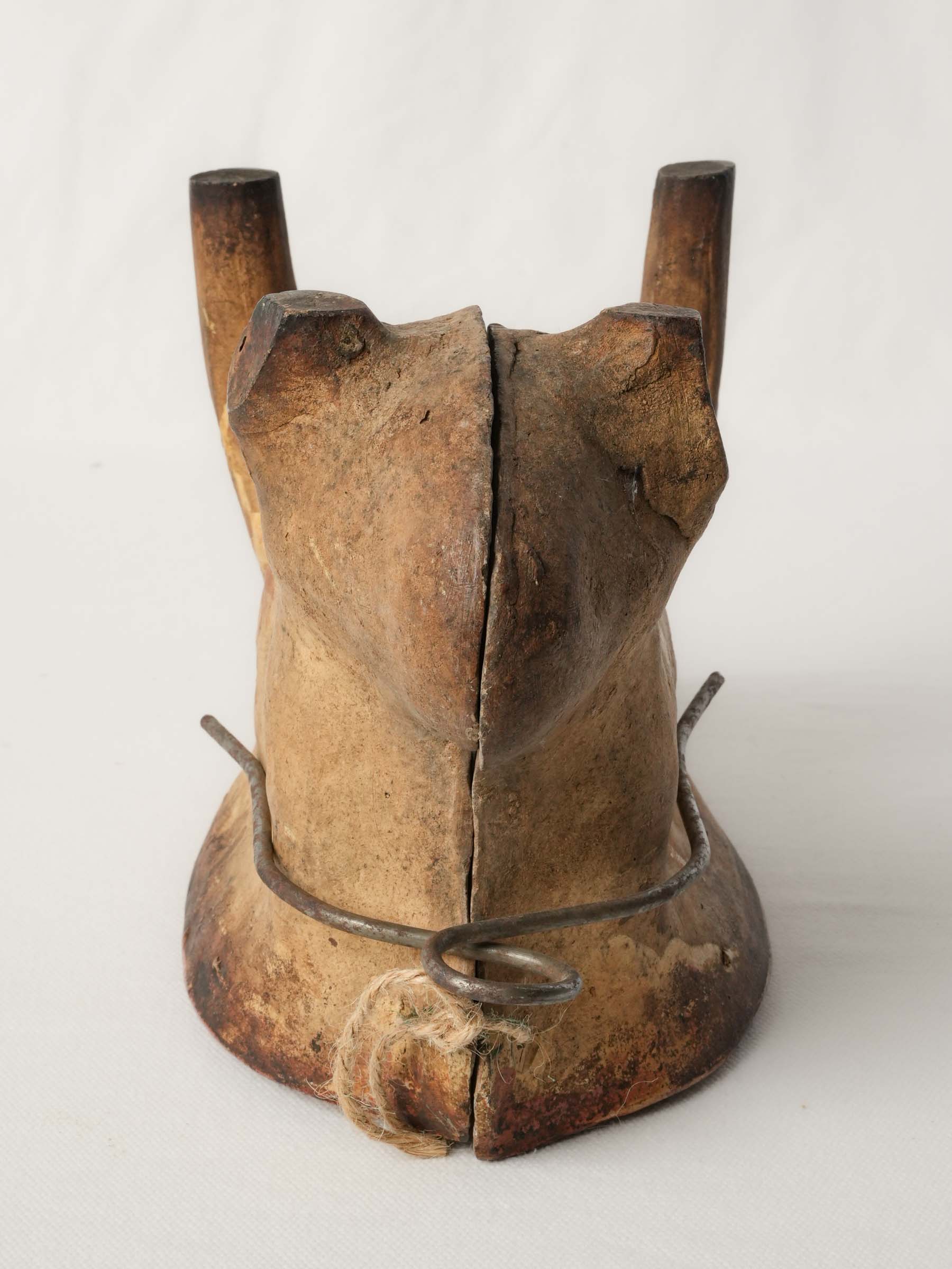 Antique Alsatian Terracotta Easter Lamb Cake Mold, Early 20th Century - 6¾"x 11¾"