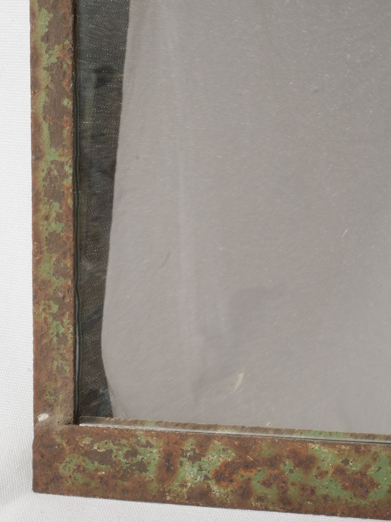 Industrial aged iron glasshouse mirror conversion