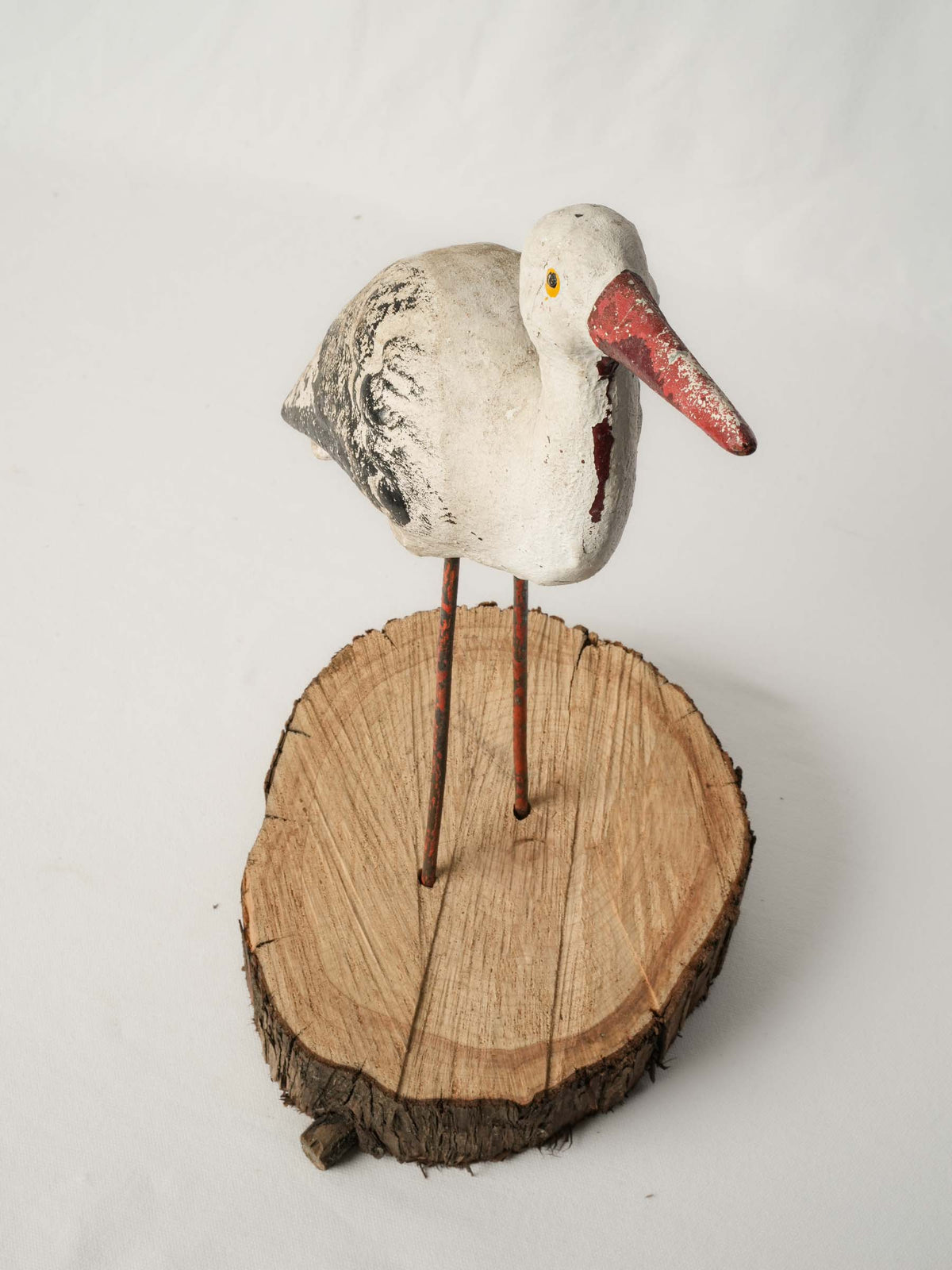 Weathered finish ornamental bird  