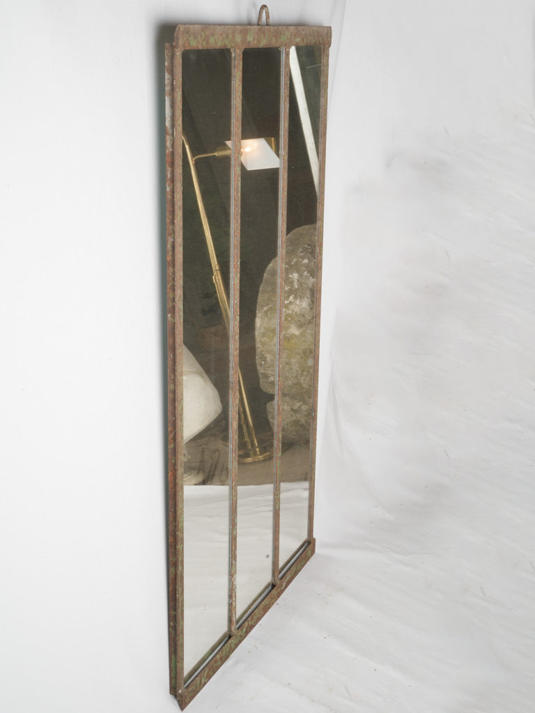 Old-world charm French metal mirror
