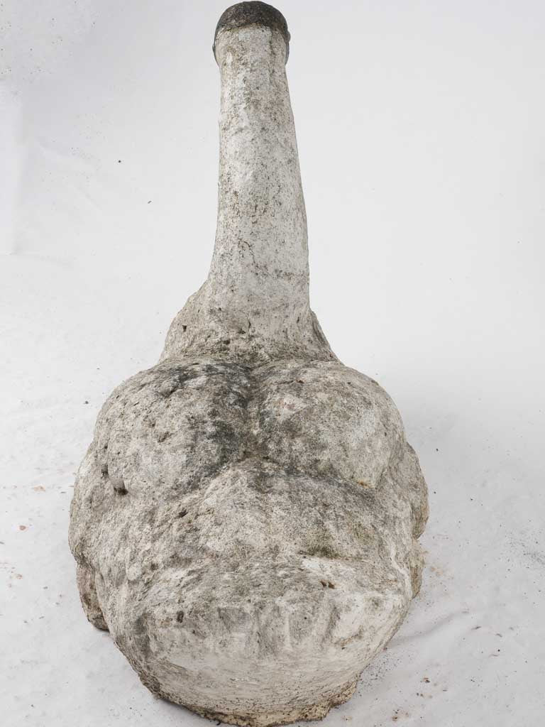 Large early 20th century garden sculpture of a swan 33½"