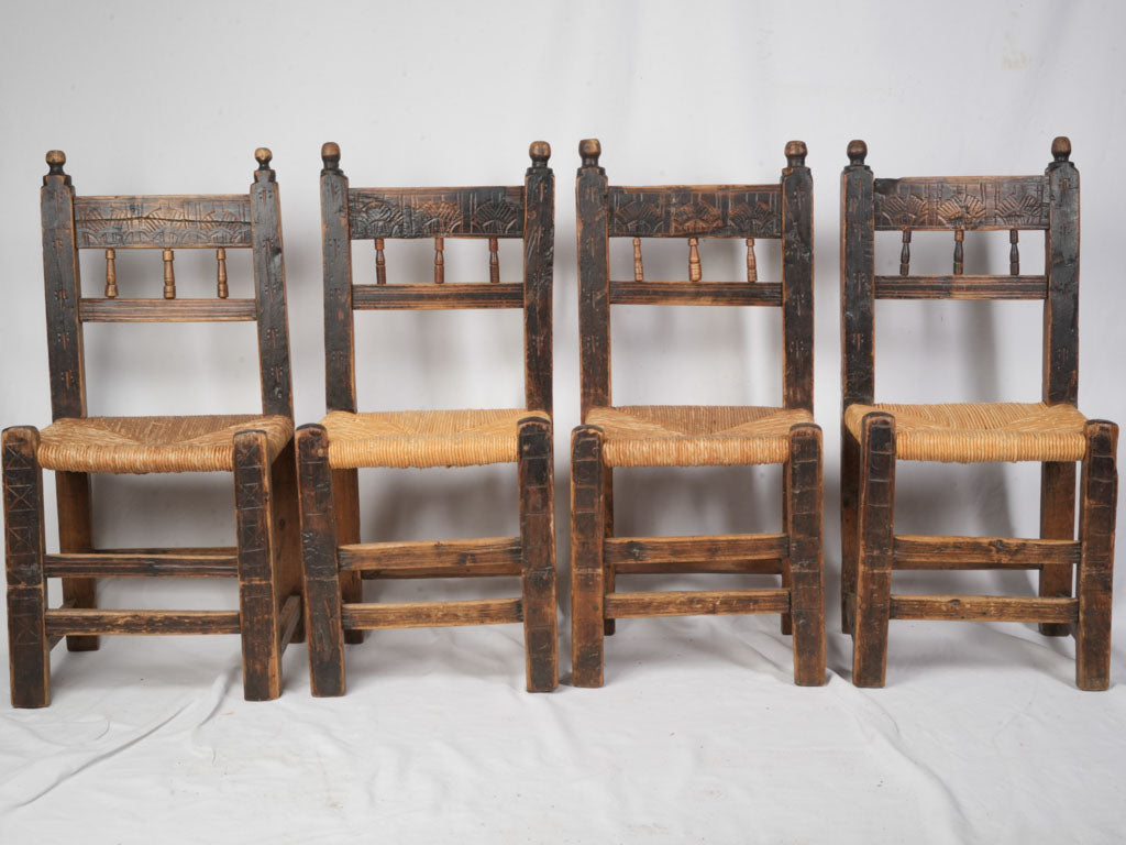 Solid wood, traditional Alpine chairs  