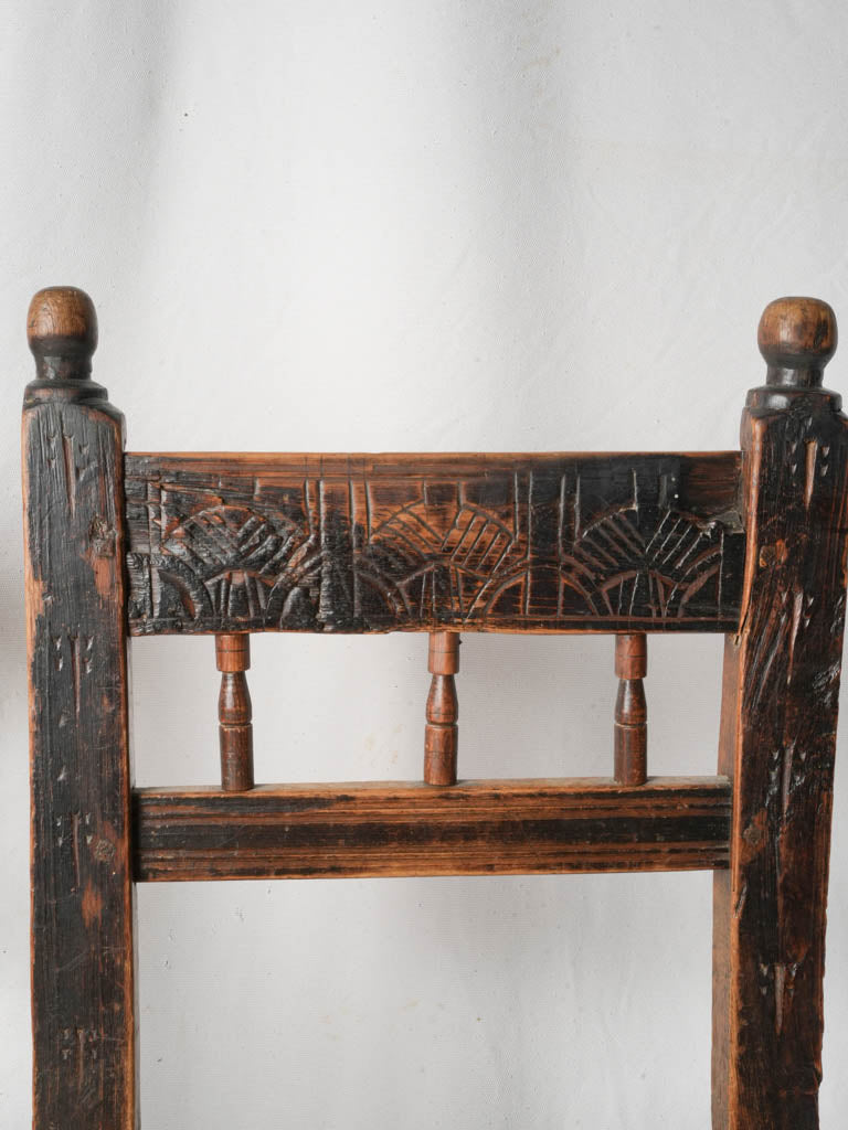 Woven, serviceable, straw seat chairs  