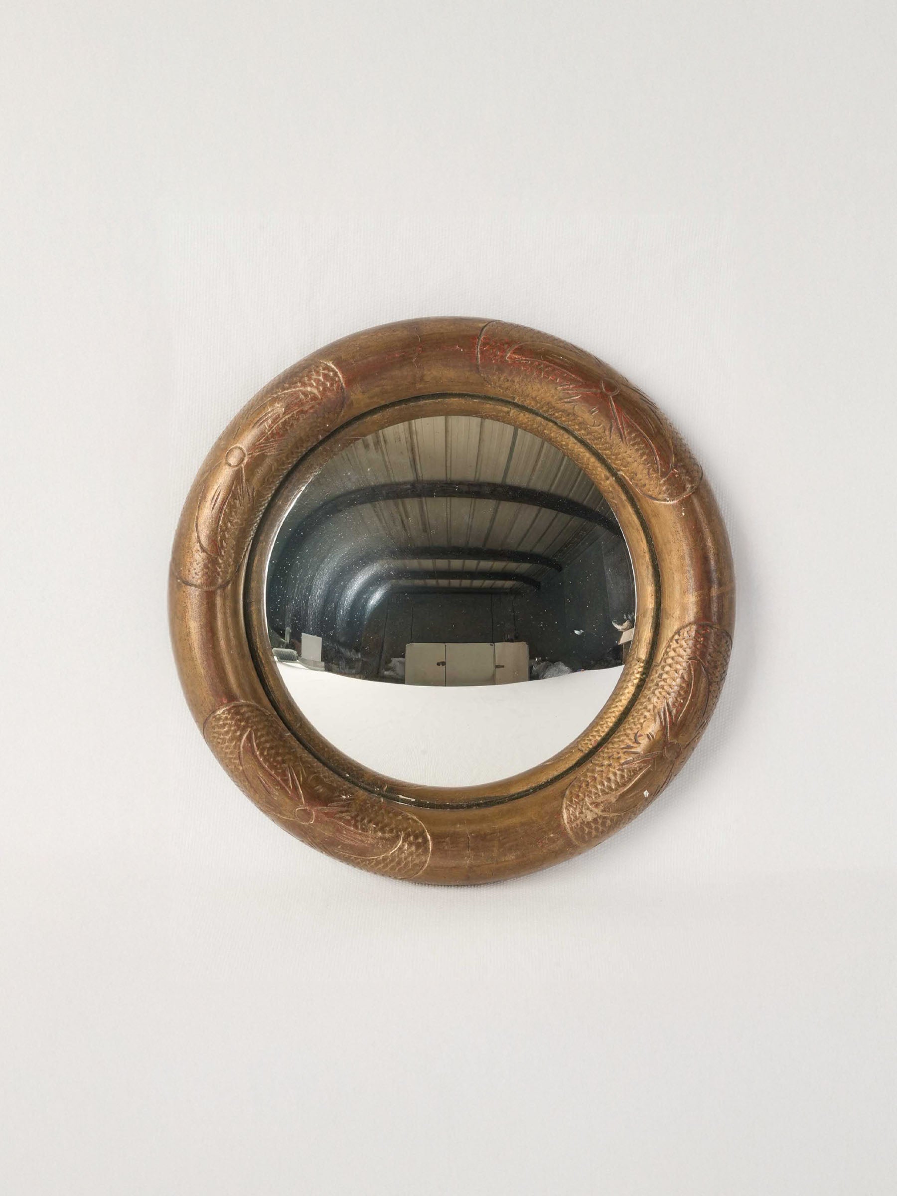 Charming antique gilt mirror  