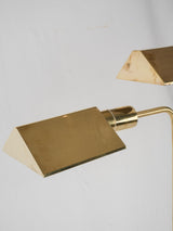 Mid-century brass reading light pair