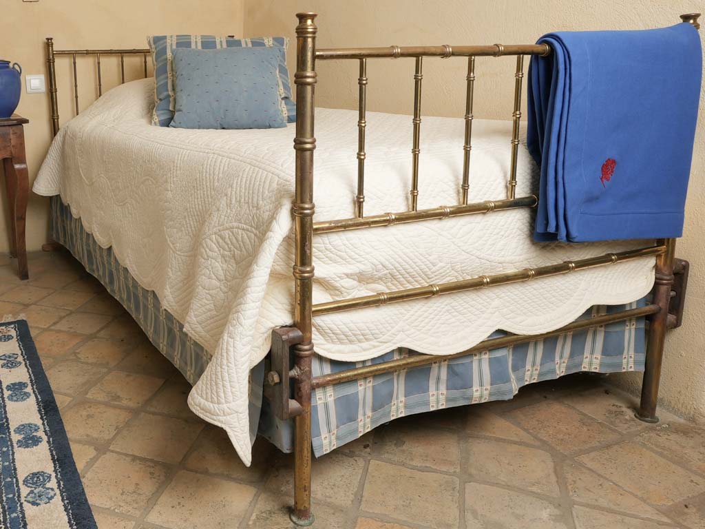 Pair of Single Brass Bedframes - Napoleon III