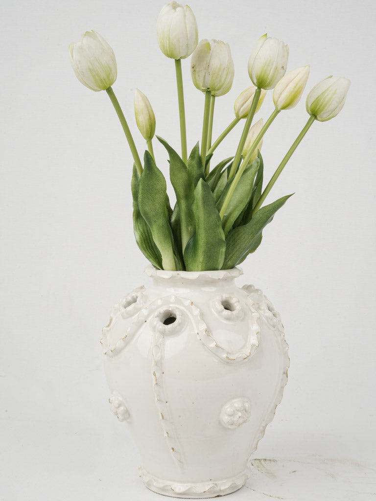 French faience tulipiere vase