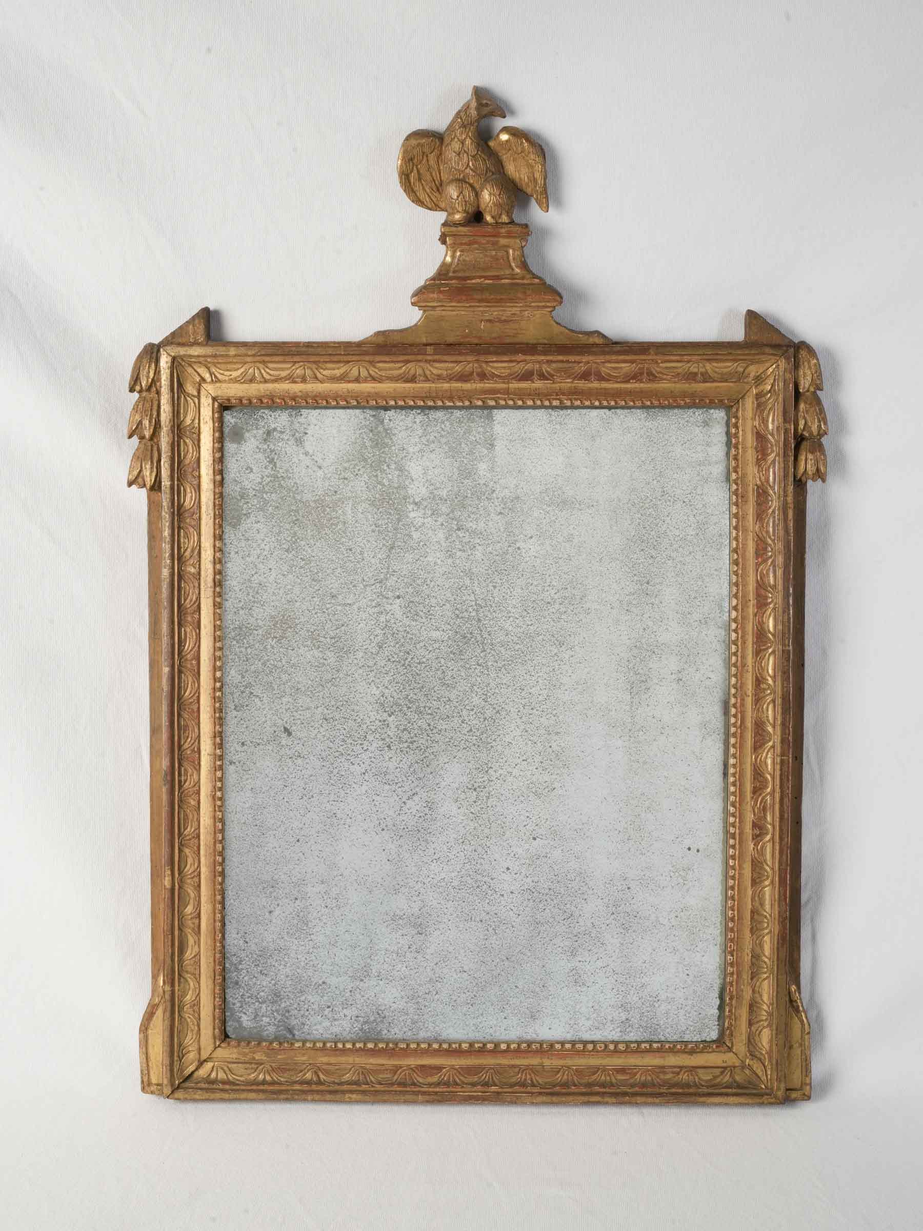 Antique gilded French Empire mirror  