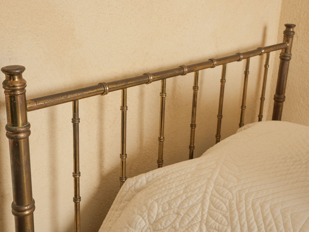 Pair of Single Brass Bedframes - Napoleon III