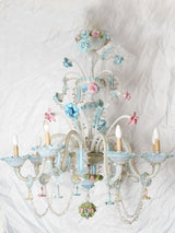 Antique Venetian crafted glass chandelier