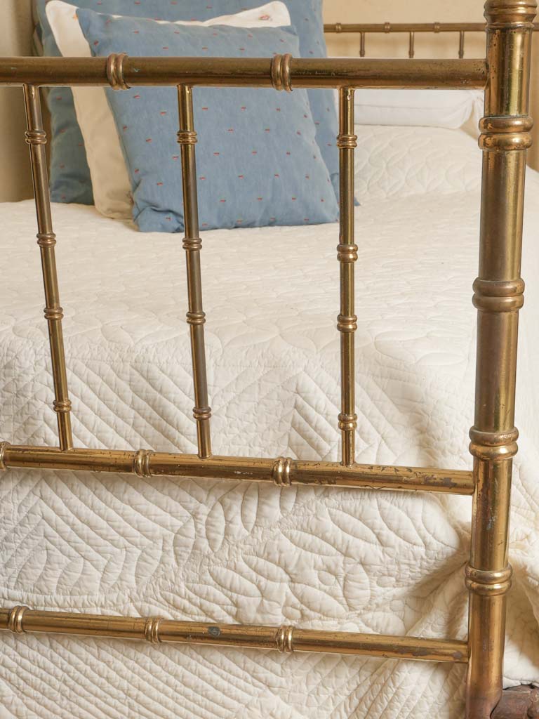 Pair of Single Brass Bedframes - Napoleon III