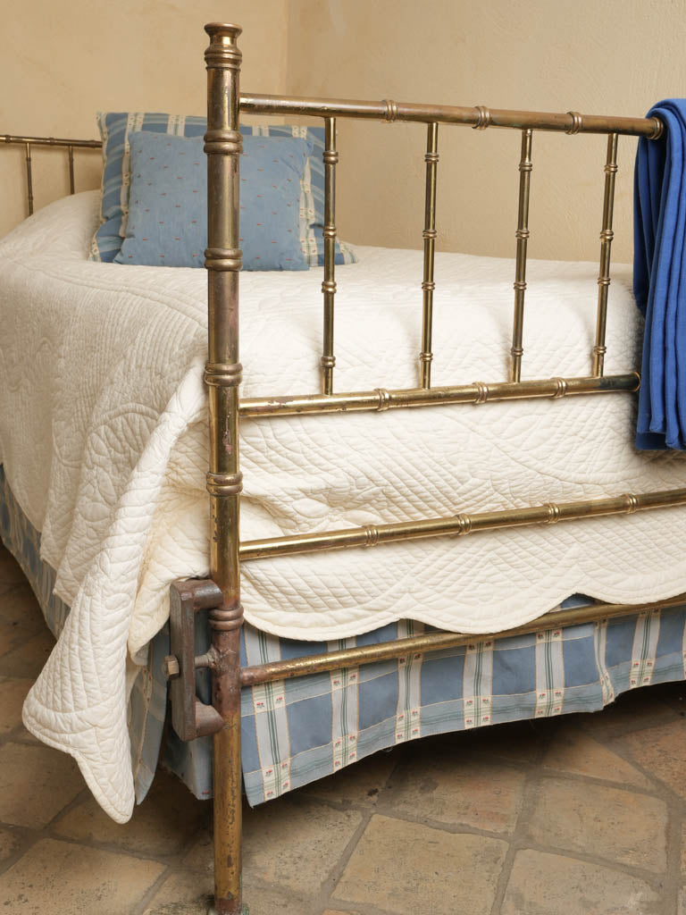 Pair of Single Brass Bedframes - Napoleon III