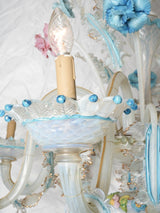 Vintage Italian floral motif chandelier